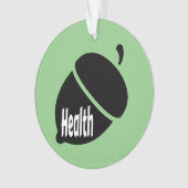 Gezondheid en gezond leven ornament (voorkant)