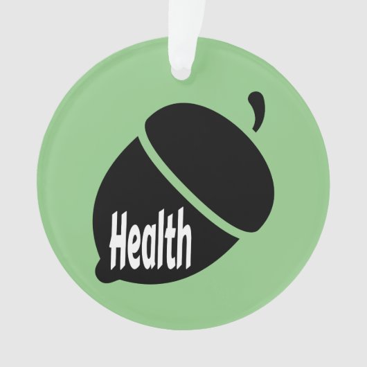 Gezondheid en gezond leven ornament (voorkant)