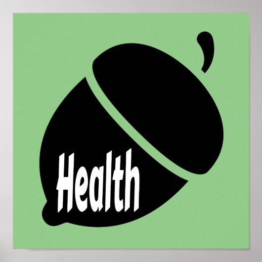 Gezondheid en gezond leven poster (Voorkant)
