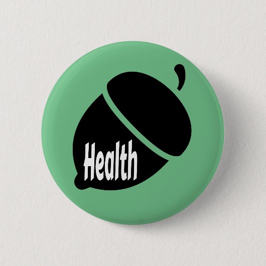 Gezondheid en gezond leven ronde button 5,7 cm (Voorkant)