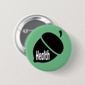 Gezondheid en gezond leven ronde button 5,7 cm (Voorkant /achterkant)