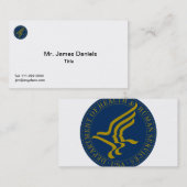 Gezondheid en menselijke diensten (HHS) Visitekaartje (Voorkant / Achterkant)