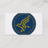 Gezondheid en menselijke diensten (HHS) Visitekaartje (Achterkant)