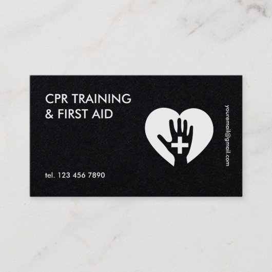 Gezondheid en veiligheid CPR Instructor Visitekaartje (Voorkant)