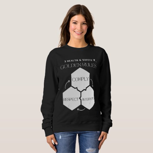 Gezondheid en veiligheid Gouden regels van voldoen Trui (Voorkant volledig)