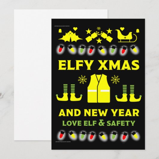 Gezondheid En Veiligheid Kerstcadeaus    Feestdagenkaart (Voorkant / Achterkant)