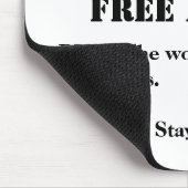 Gezondheid en veiligheid! Werken vanuit Home Funny Muismat (Hoek)