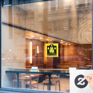 Gezondheid- en veiligheidsproducten voor werknemer raamsticker