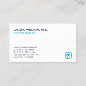 Gezondheid en Wellness Logo op Wit Visitekaartje (Achterkant)