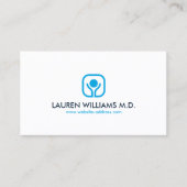 Gezondheid en Wellness Logo op Wit Visitekaartje (Voorkant)