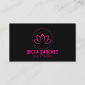 Gezondheid en wellness zijn yoga code visitekaartje (Voorkant)