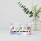 Gezondheid Fruit Smoothies Drinken Visitekaartje (Staand voorkant)