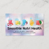 Gezondheid Fruit Smoothies Drinken Visitekaartje (Voorkant)