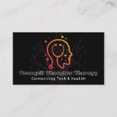 Gezondheid geest Logo | Computertechnologie | prog Visitekaartje (Voorkant)