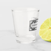 Gezondheid, Geluk, Liefde, Gelach Shot Glas (Links)