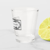 Gezondheid, Geluk, Liefde, Gelach Shot Glas (Rechts)