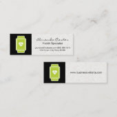 Gezondheid | Groene hartfrequentie Mini Visitekaartje (Voorkant / Achterkant)