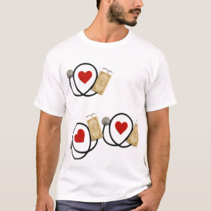 Gezondheid, hart en rijkdom - symbolische medische t-shirt