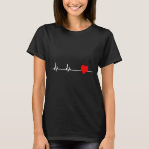 Gezondheid Hartziekte Bewustzijn Hartslag Vrouwen T-shirt