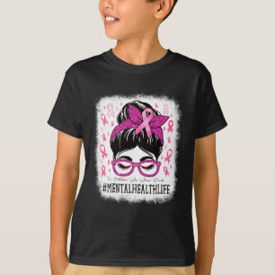 Gezondheid In Oktober dragen we Roze Vrouwen Borst T-shirt