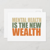 Gezondheid is de nieuwe rijkdom feestdagenkaart (Voorkant / Achterkant)