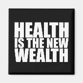 Gezondheid is de nieuwe rijkdom magneet (Voorkant)