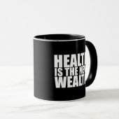 Gezondheid is de nieuwe rijkdom mok (Voorkant rechts)