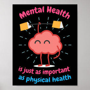 Gezondheid is gewoon fysieke gezondheid Motiverend Poster