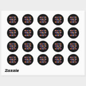Gezondheid is gezondheid Nationale Bewustmakingsma Ronde Sticker (Vel)