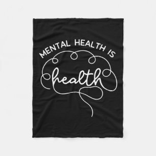 Gezondheid is gezondheid Schattige Hersenen Geeste Fleece Deken