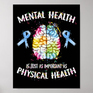 Gezondheid is net zo belangrijk als lichamelijke g poster