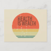 Gezondheid is rijkdom  feestdagenkaart (Voorkant)
