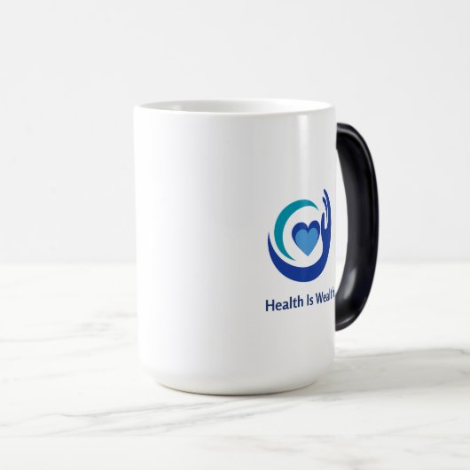 Gezondheid is rijkdom magische mok (Voorkant rechts)