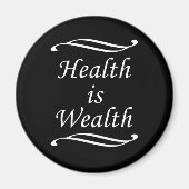 Gezondheid is rijkdom magneet (Voorkant)