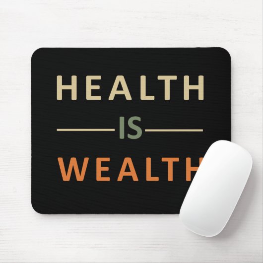 gezondheid is rijkdom muismat (Met muis)