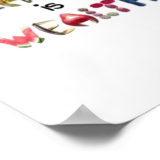 Gezondheid is rijkdom poster (Hoek)