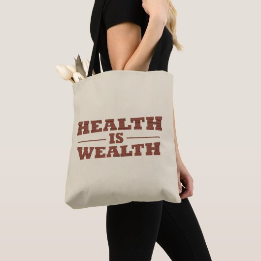 Gezondheid is rijkdom tote bag (Dichtbij)