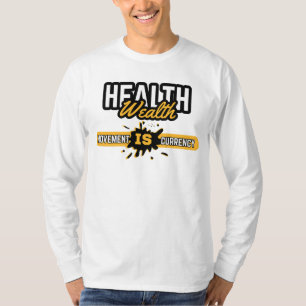 Gezondheid Is Weerbaarheid Beweging Helder Geel Em T-shirt