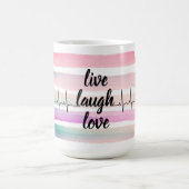 Gezondheid, leven, lachen koffiemok (Center)