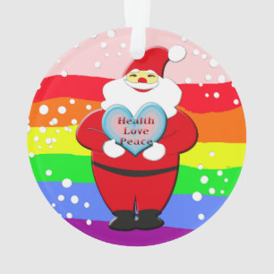 Gezondheid, liefde, vrede ornament