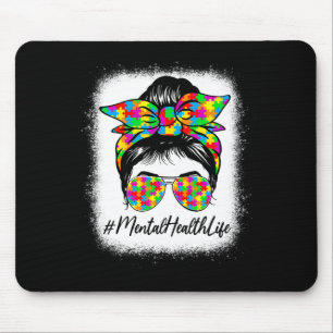 Gezondheid Messy Bun Vrouwen Ondersteuning Autisme Muismat