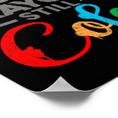 Gezondheid Motivatie Gezegde Gebroken kleurpotlode Poster (Hoek)