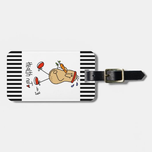 Gezondheid Nut T-shirts en cadeaus Bagagelabel (Voorkant horizontaal)