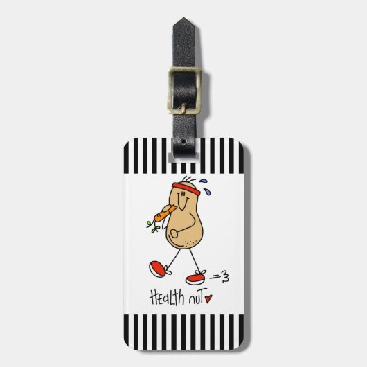 Gezondheid Nut T-shirts en cadeaus Bagagelabel (Voorkant verticaal)