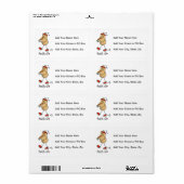 Gezondheid Nut T-shirts en cadeaus Etiket (Full Sheet)