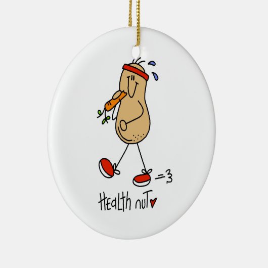 Gezondheid Nut T-shirts en cadeaus Keramisch Ornament (Rechts)