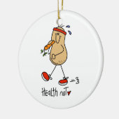 Gezondheid Nut T-shirts en cadeaus Keramisch Ornament (Links)