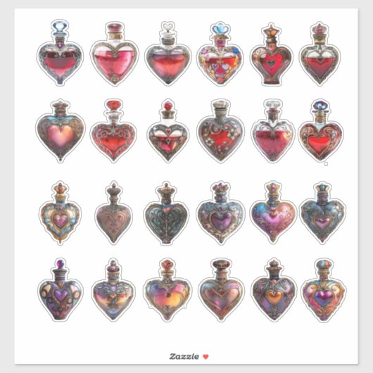 Gezondheid of liefde drankflessen sticker (Vel)