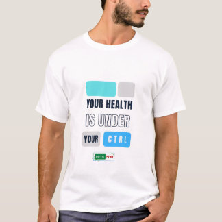 Gezondheid onder controle T-shirt (witte kleur)
