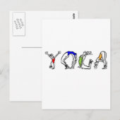 gezondheid op yoga - fitness briefkaart (Voorkant / Achterkant)